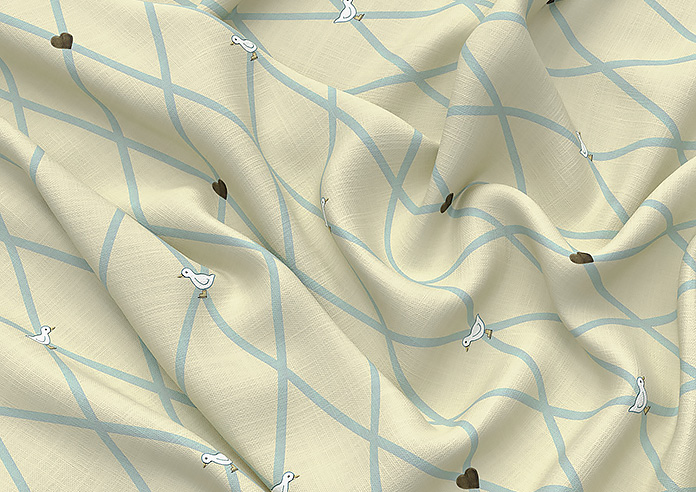 Puddle Down, Trellis Shell - Roman Blind - Image 4
